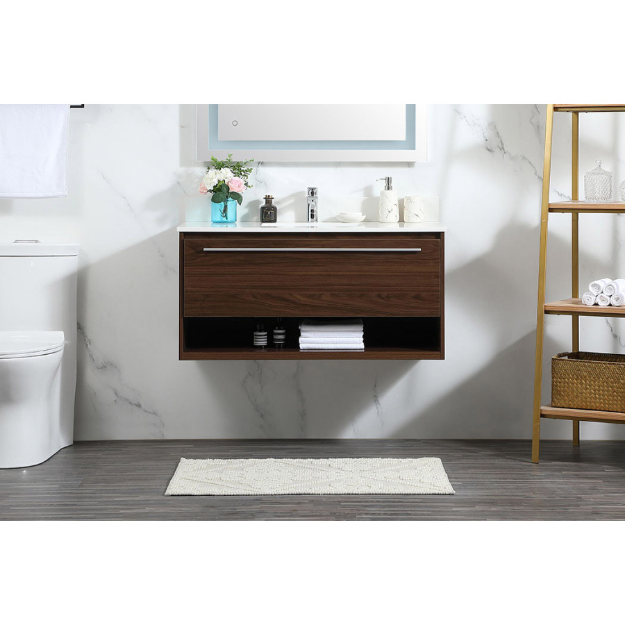 Elegant Bathroom Vanity - Walnut (VF43540MWT-BS)