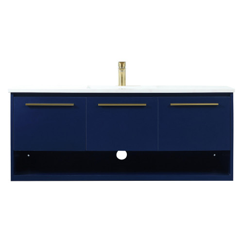 Elegant Bathroom Vanity - Blue (VF43548MBL)