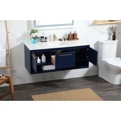 Elegant Bathroom Vanity - Blue (VF43548MBL)