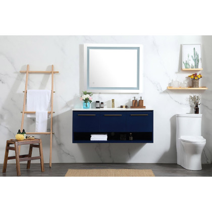 Elegant Bathroom Vanity - Blue (VF43548MBL)