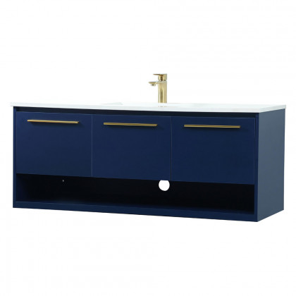 Elegant Bathroom Vanity - Blue (VF43548MBL)
