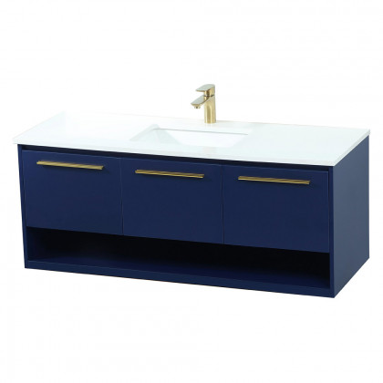 Elegant Bathroom Vanity - Blue (VF43548MBL)