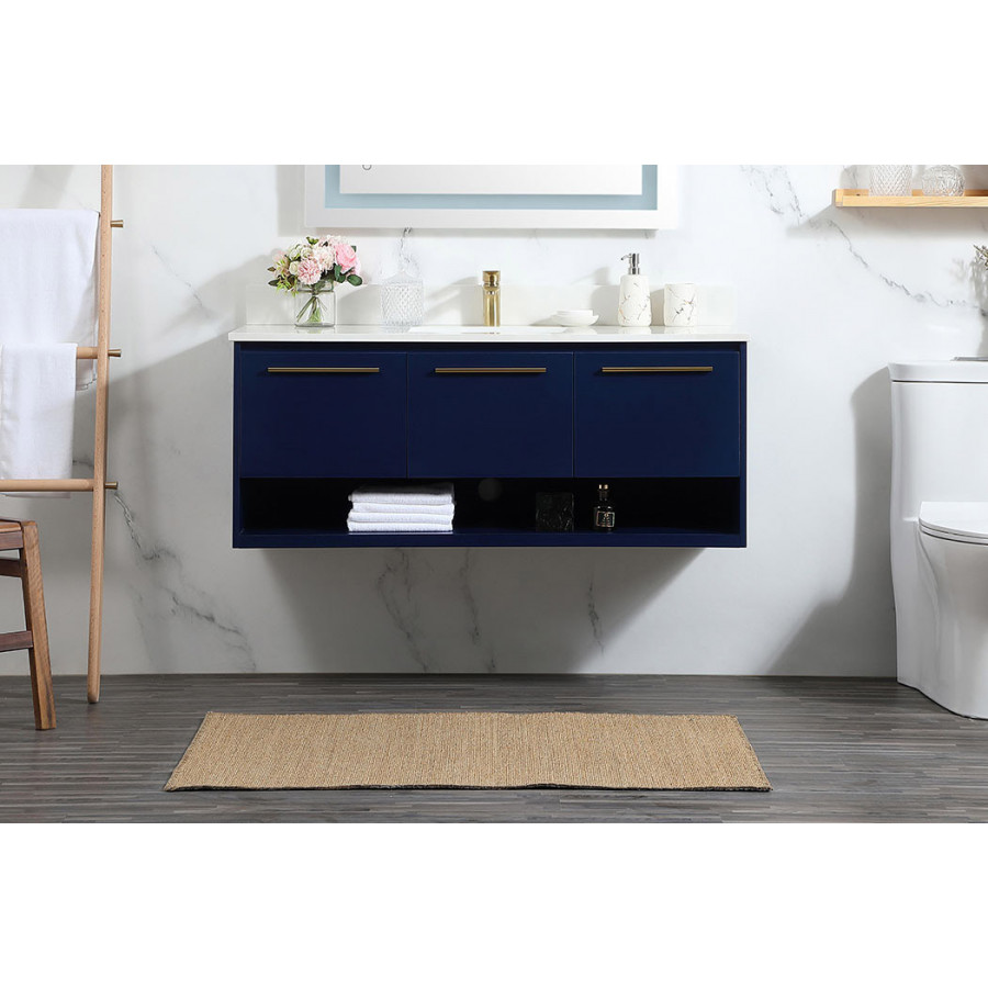 Elegant Bathroom Vanity - Blue (VF43548MBL-BS)