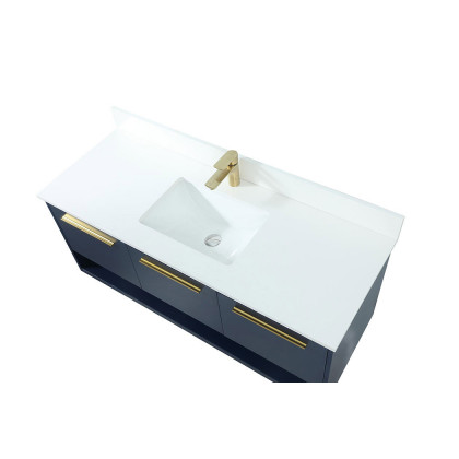 Elegant Bathroom Vanity - Blue (VF43548MBL-BS)