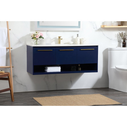 Elegant Bathroom Vanity - Blue (VF43548MBL-BS)