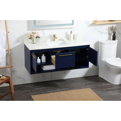 Elegant Bathroom Vanity - Blue (VF43548MBL-BS)