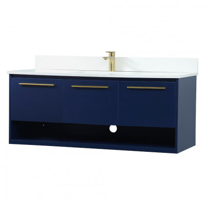 Elegant Bathroom Vanity - Blue (VF43548MBL-BS)