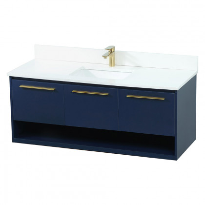 Elegant Bathroom Vanity - Blue (VF43548MBL-BS)