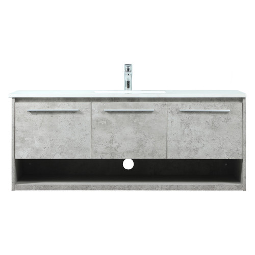 Elegant Bathroom Vanity - Concrete Gray (VF43548MCG)