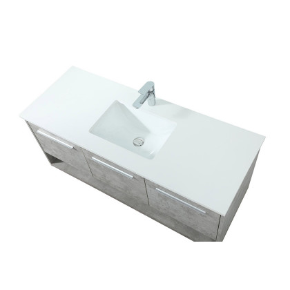 Elegant Bathroom Vanity - Concrete Gray (VF43548MCG)