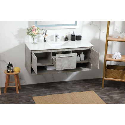 Elegant Bathroom Vanity - Concrete Gray (VF43548MCG)