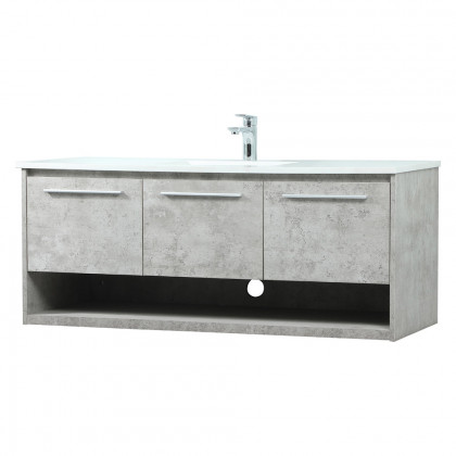 Elegant Bathroom Vanity - Concrete Gray (VF43548MCG)