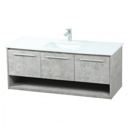 Elegant Bathroom Vanity - Concrete Gray (VF43548MCG)