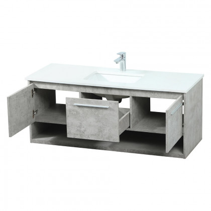 Elegant Bathroom Vanity - Concrete Gray (VF43548MCG)