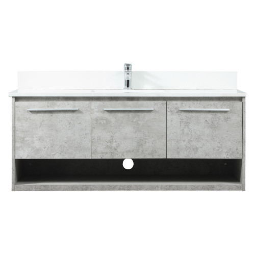 Elegant Bathroom Vanity - Concrete Gray (VF43548MCG-BS)