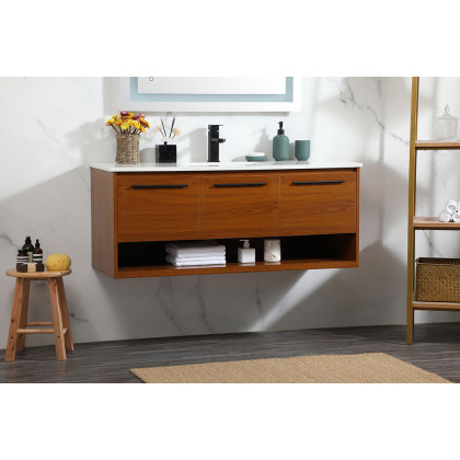Elegant Bathroom Vanity - Teak (VF43548MTK)