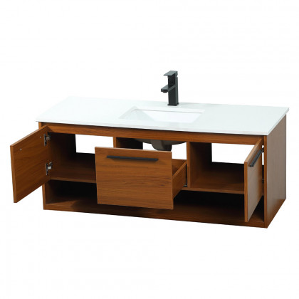 Elegant Bathroom Vanity - Teak (VF43548MTK)