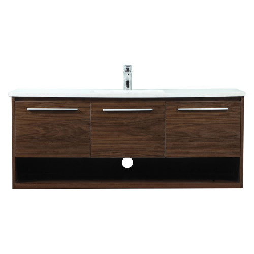 Elegant Bathroom Vanity - Walnut (VF43548MWT)