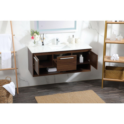 Elegant Bathroom Vanity - Walnut (VF43548MWT)