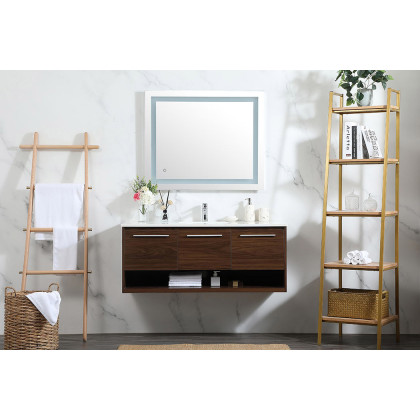 Elegant Bathroom Vanity - Walnut (VF43548MWT)