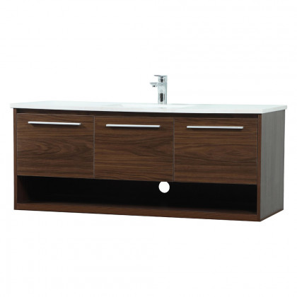 Elegant Bathroom Vanity - Walnut (VF43548MWT)