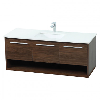 Elegant Bathroom Vanity - Walnut (VF43548MWT)