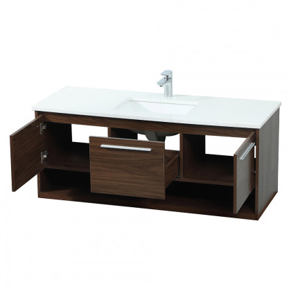 Elegant Bathroom Vanity - Walnut (VF43548MWT)
