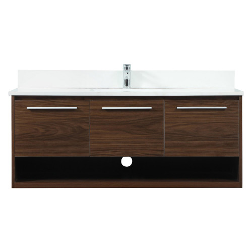 Elegant Bathroom Vanity - Walnut (VF43548MWT-BS)