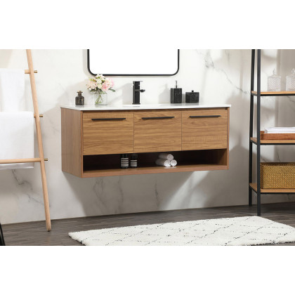 Elegant Bathroom Vanity - Walnut Brown (VF43548WB)