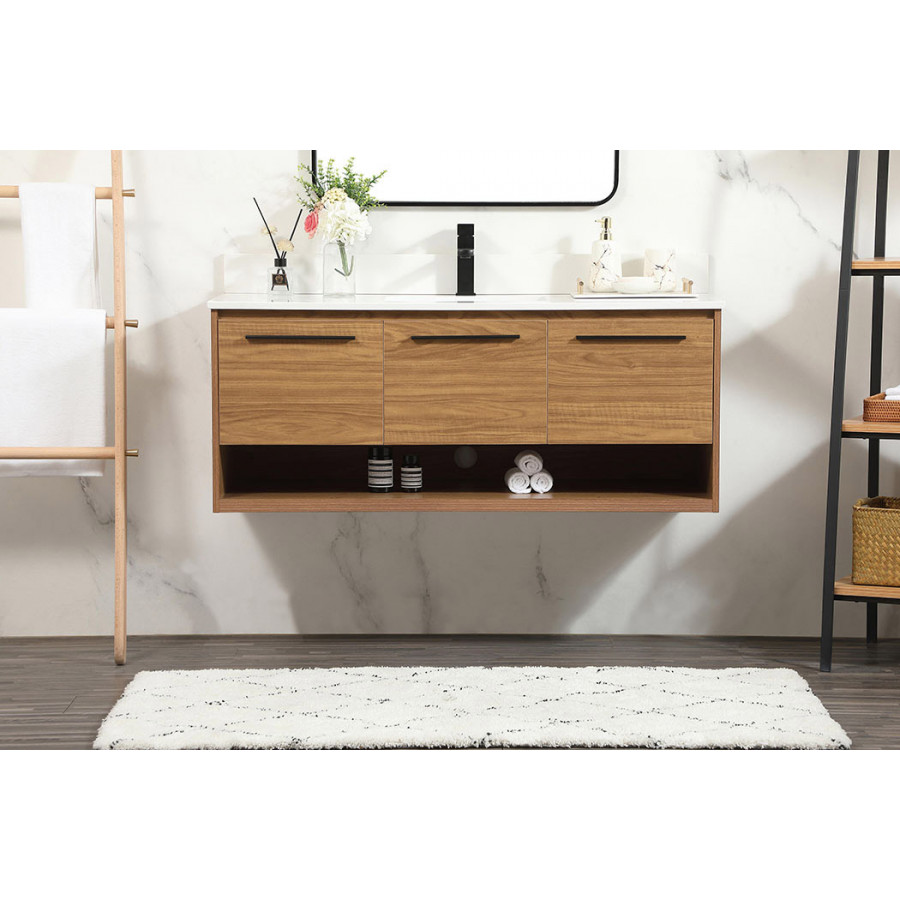 Elegant Bathroom Vanity - Walnut Brown (VF43548WB-BS)