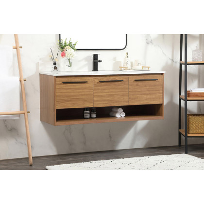 Elegant Bathroom Vanity - Walnut Brown (VF43548WB-BS)