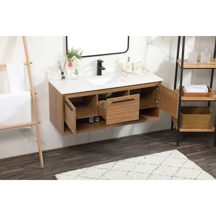 Elegant Bathroom Vanity - Walnut Brown (VF43548WB-BS)
