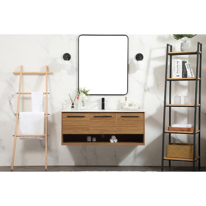 Elegant Bathroom Vanity - Walnut Brown (VF43548WB-BS)