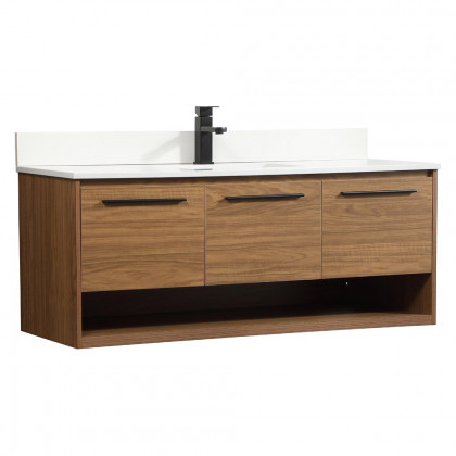 Elegant Bathroom Vanity - Walnut Brown (VF43548WB-BS)