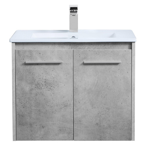 Elegant Bathroom Vanity - Concrete Gray, L 24" (VF44024CG)