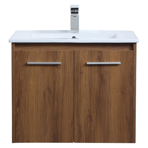Elegant Bathroom Vanity - Walnut Brown, L 24" (VF44024WB)