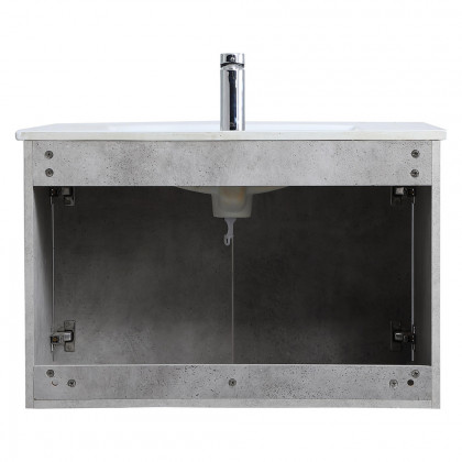 Elegant Bathroom Vanity - Concrete Gray, L 30" (VF44030CG)