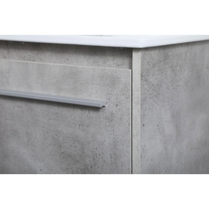 Elegant Bathroom Vanity - Concrete Gray, L 30" (VF44030CG)