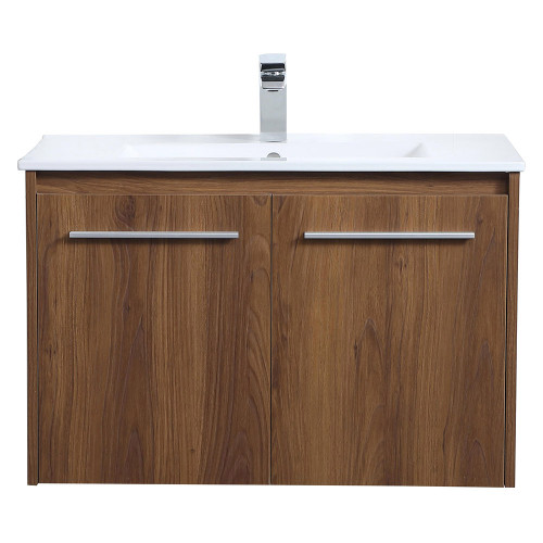 Elegant Bathroom Vanity - Walnut Brown, L 30" (VF44030WB)