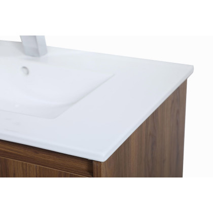 Elegant Bathroom Vanity - Walnut Brown, L 30" (VF44030WB)