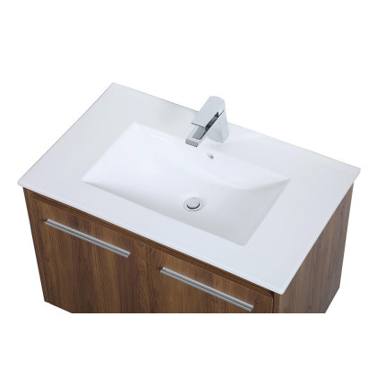 Elegant Bathroom Vanity - Walnut Brown, L 30" (VF44030WB)
