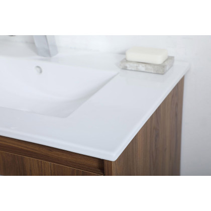Elegant Bathroom Vanity - Walnut Brown, L 30" (VF44030WB)