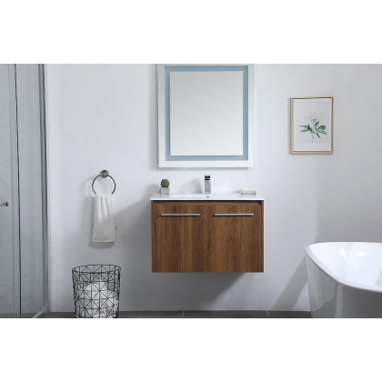 Elegant Bathroom Vanity - Walnut Brown, L 30" (VF44030WB)