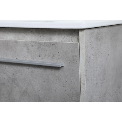 Elegant Bathroom Vanity - Concrete Gray, L 36" (VF44036CG)