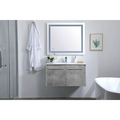 Elegant Bathroom Vanity - Concrete Gray, L 36" (VF44036CG)