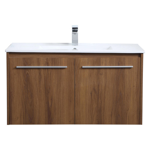 Elegant Bathroom Vanity - Walnut Brown, L 36" (VF44036WB)