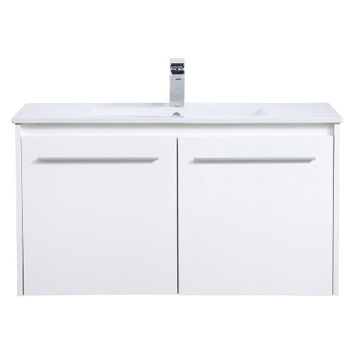 Elegant Bathroom Vanity - White, L 36" (VF44036WH)