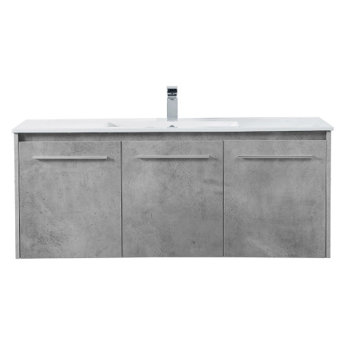 Elegant Bathroom Vanity - Concrete Gray, L 48" (VF44048CG)