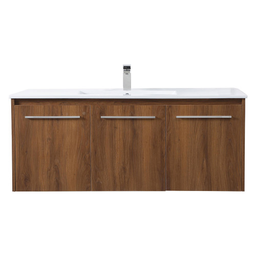 Elegant Bathroom Vanity - Walnut Brown, L 48" (VF44048WB)
