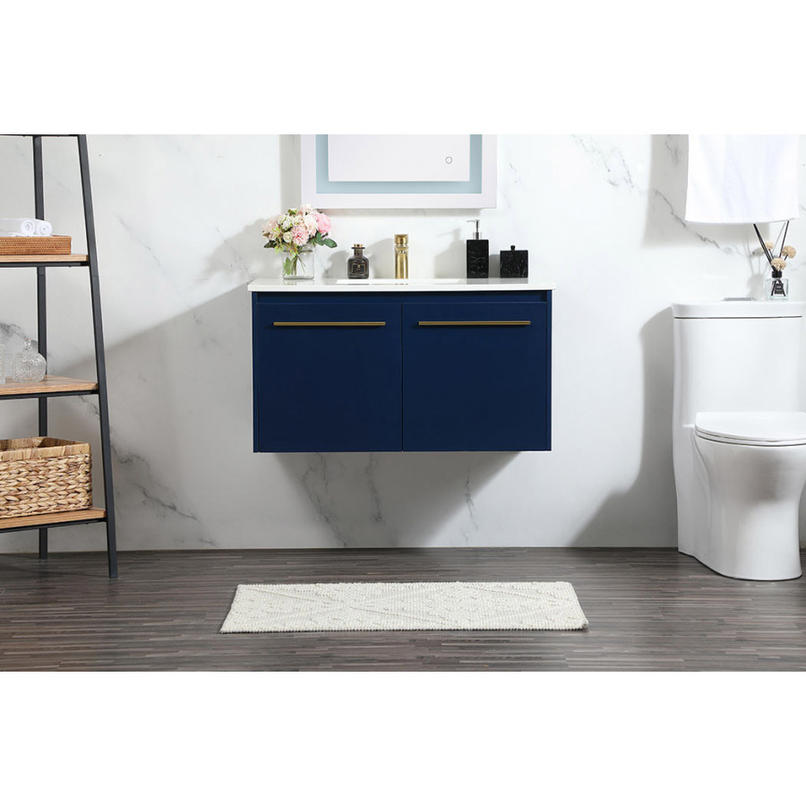 Elegant Bathroom Vanity - Blue (VF44536MBL)